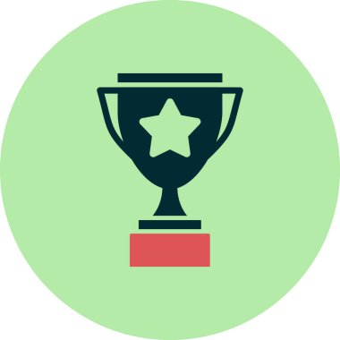 Kupa. Web simgesi basit tasarım