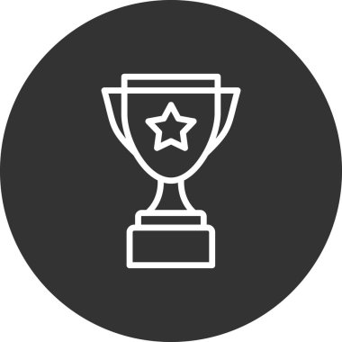 Kupa. Web simgesi basit tasarım