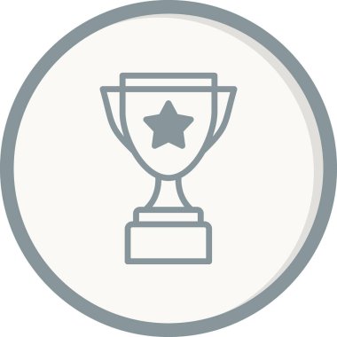 Kupa. Web simgesi basit tasarım