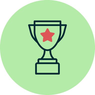 Kupa. Web simgesi basit tasarım