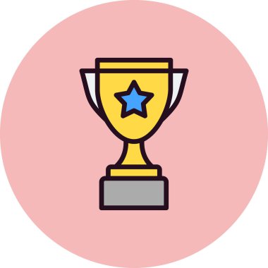 Kupa. Web simgesi basit tasarım