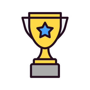 Kupa. Web simgesi basit tasarım