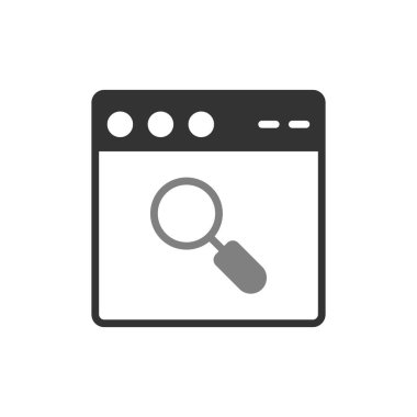 Basit web arayüzü simgesi, vektör illüstrasyonu