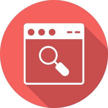 Basit web arayüzü simgesi, vektör illüstrasyonu