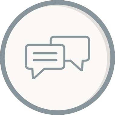 Konuş. Web simgesi basit illüstrasyon