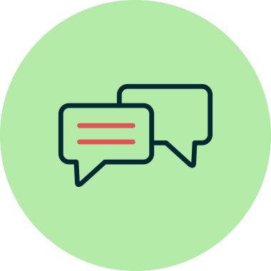 Sohbet simgesi vektör illüstrasyonu