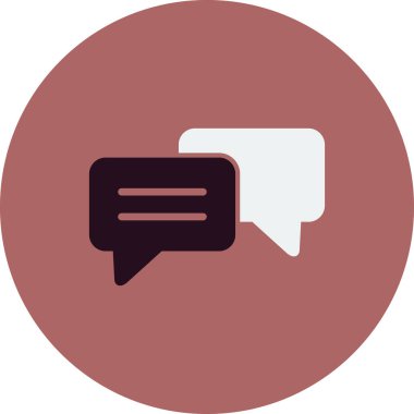 Konuş. Web simgesi basit illüstrasyon