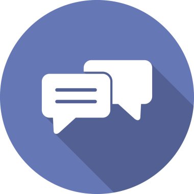 Konuş. Web simgesi basit illüstrasyon