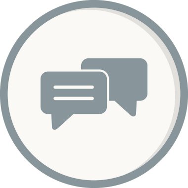 Konuş. Web simgesi basit illüstrasyon