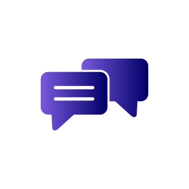 Sohbet simgesi vektör illüstrasyonu