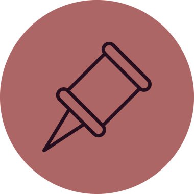 itme PIN simge vektör çizim