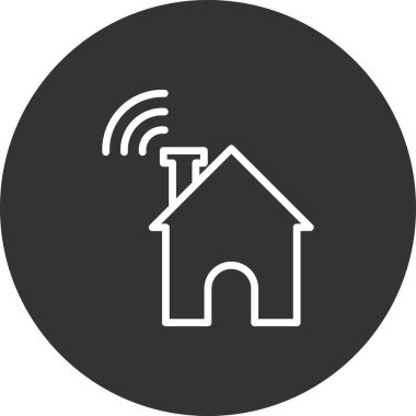 ev basit simgesi, vektör çizim