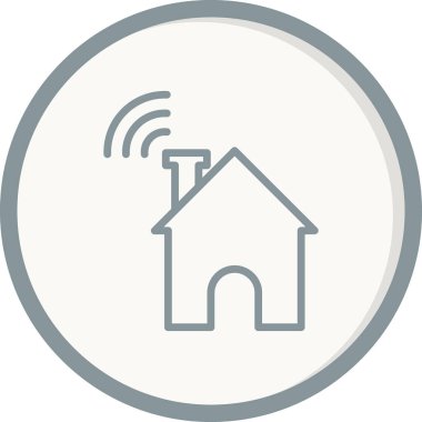 ev basit simgesi, vektör çizim