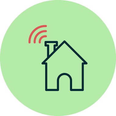 ev basit simgesi, vektör çizim