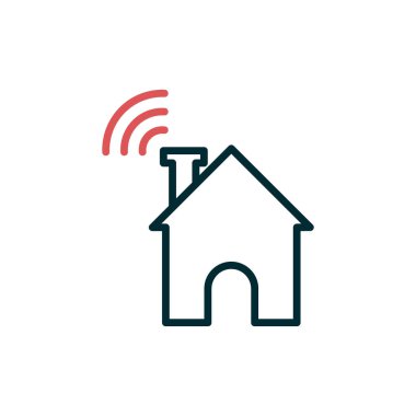 ev basit simgesi, vektör çizim