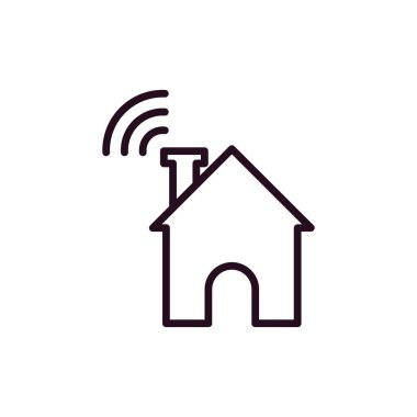 ev basit simgesi, vektör çizim