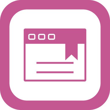 Web sayfası yer imi, basit vektör illüstrasyon masajı 