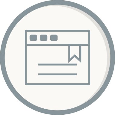 Web sayfası yer imi, basit vektör illüstrasyon masajı 