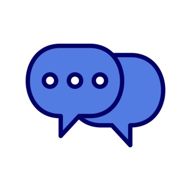 Konuşma balonu. Basit vektör illüstrasyonu