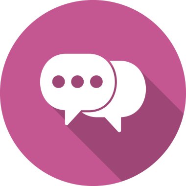 Konuşma balonu. Basit vektör illüstrasyonu