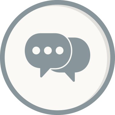 Konuşma balonu. Basit vektör illüstrasyonu