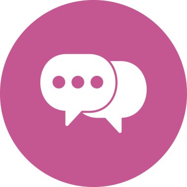 Konuşma balonu. Basit vektör illüstrasyonu