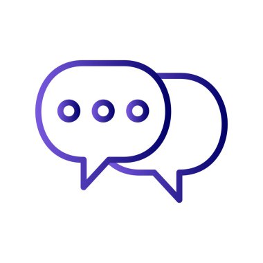 Konuşma balonu. Basit vektör illüstrasyonu