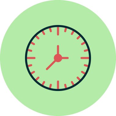 Saat. Web simgesi basit illüstrasyon