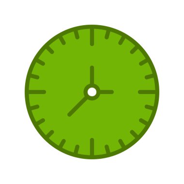 Saat. Web simgesi basit illüstrasyon