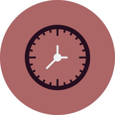 Saat. Web simgesi basit illüstrasyon