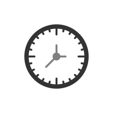 Saat. Web simgesi basit illüstrasyon