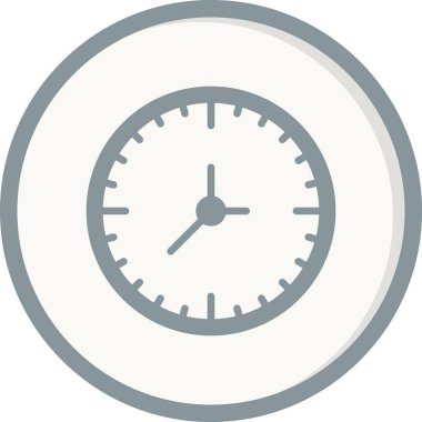 Saat. Web simgesi basit illüstrasyon