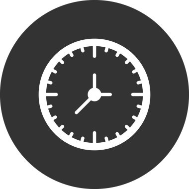 Saat. Web simgesi basit illüstrasyon