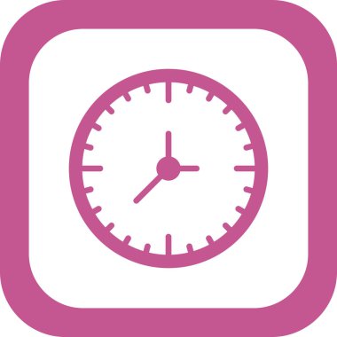 Saat. Web simgesi basit illüstrasyon