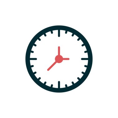 Saat. Web simgesi basit illüstrasyon