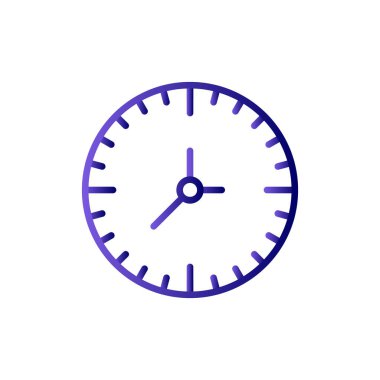 Saat. Web simgesi basit illüstrasyon