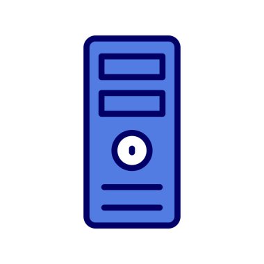 Bilgisayar simgesinin vektör illüstrasyonu