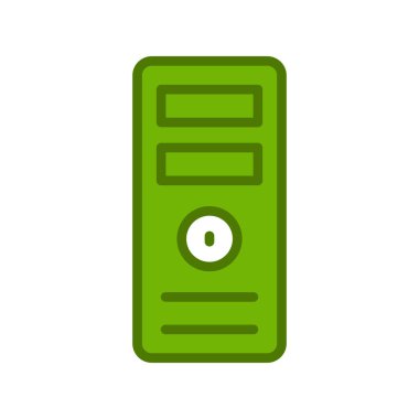 Bilgisayar simgesinin vektör illüstrasyonu