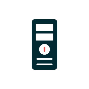 Bilgisayar simgesinin vektör illüstrasyonu