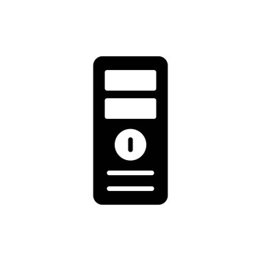 Bilgisayar simgesinin vektör illüstrasyonu