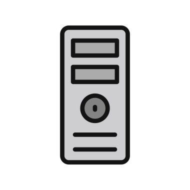 Bilgisayar simgesinin vektör illüstrasyonu