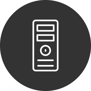 Bilgisayar simgesinin vektör illüstrasyonu