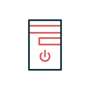 güç hattı simgesi, vektör illüstrasyonu