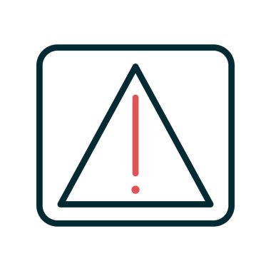 uyarı simgesi vektör illüstrasyonu