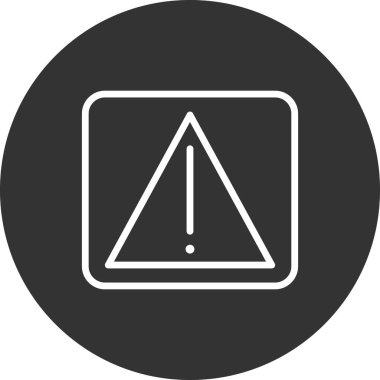 Uyarı simgesinin vektör illüstrasyonu