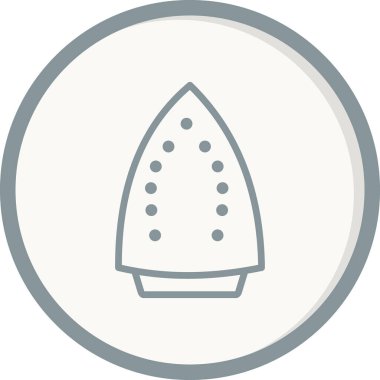 Yerli demir ikonu. Web için özet iç demir vektör simgesi