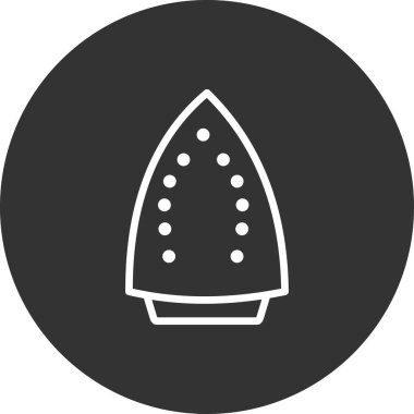 Yerli demir ikonu. Web için özet iç demir vektör simgesi