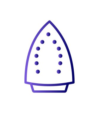 Yerli demir ikonu. Web için özet iç demir vektör simgesi