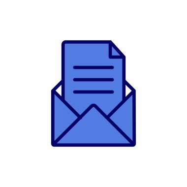 Harf vektör illüstrasyon tasarımı içeren zarf 