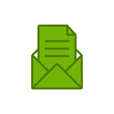 Harf vektör illüstrasyon tasarımı içeren zarf 